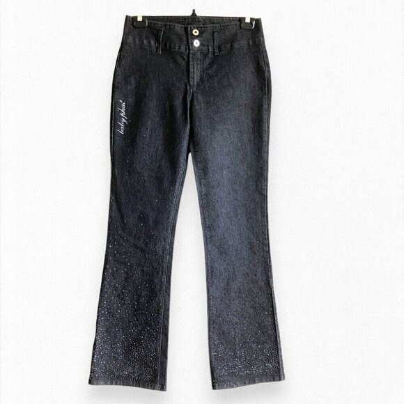 Baby Phat Pants - Vintage Y2K Baby Phat Jeans Denim Pants Gray Blue Mid Rise Gems Bootcut